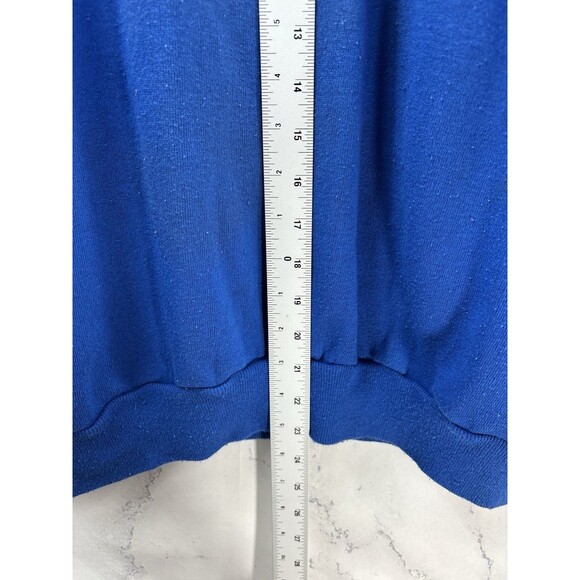 Vintage 1958 Schuz Snoopy Dog Peanuts Blue Sweatshirt Mens M sweater 50s Retro - Picture 8 of 16